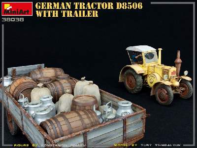 Niemiecki ciągnik rolniczy D8506 z przyczepą - zdjęcie 30