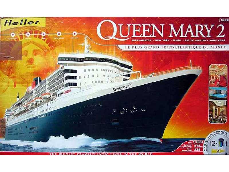 Queen Mary 2 + farby, klej, pędzelek - zdjęcie 1 Queen Mary 2 + farby, klej, pędzelek - zdjęcie 1