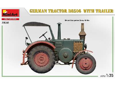 Niemiecki ciągnik rolniczy D8506 z przyczepą - zdjęcie 39