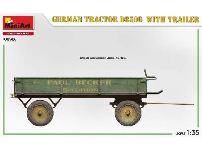 Niemiecki ciągnik rolniczy D8506 z przyczepą - zdjęcie 40