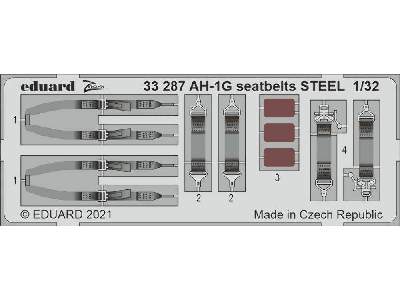 AH-1G seatbelts STEEL 1/32 - Icm - zdjęcie 1