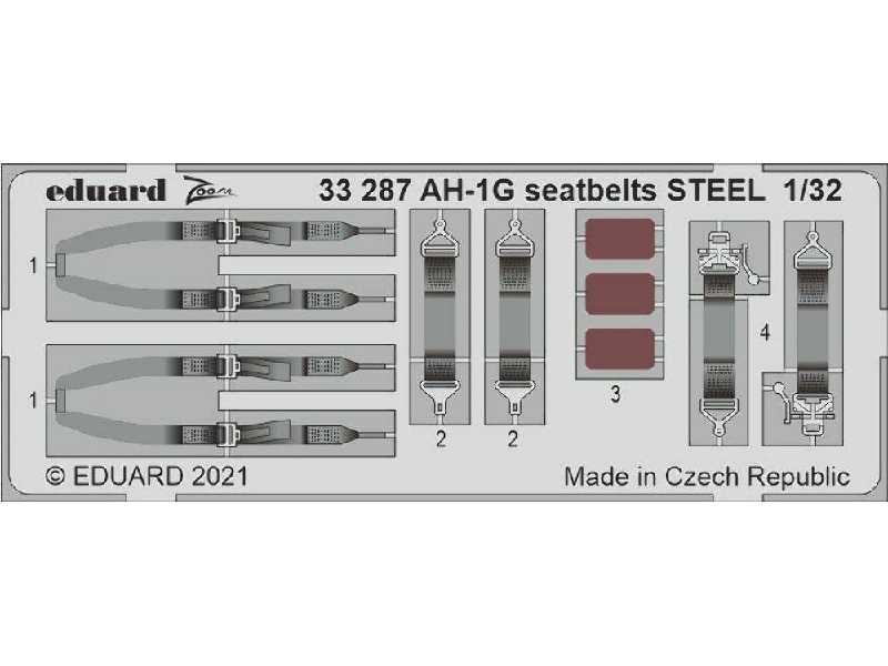 AH-1G seatbelts STEEL 1/32 - Icm - zdjęcie 1