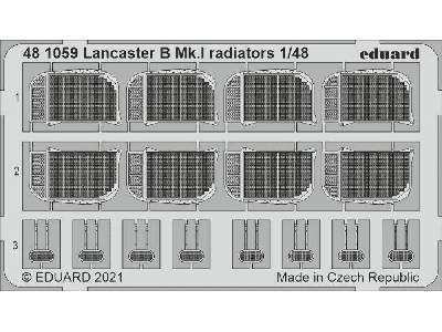 Lancaster B Mk. I radiators 1/48 - zdjęcie 1