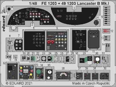 Lancaster B Mk. I cockpit 1/48 - zdjęcie 1