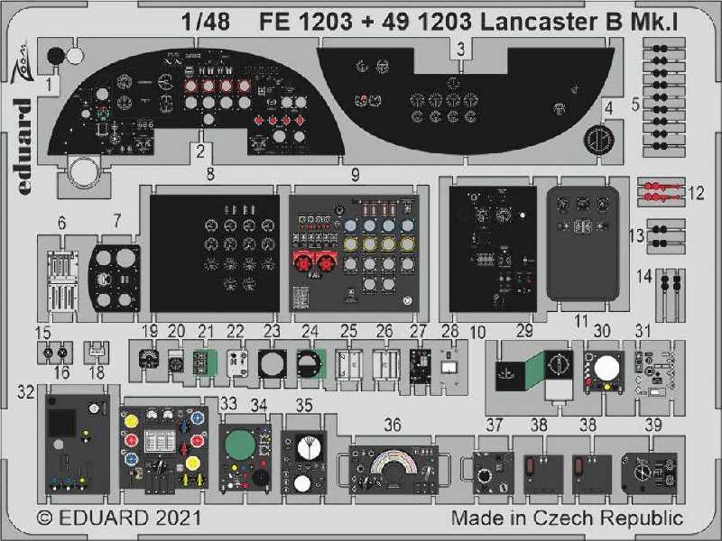 Lancaster B Mk. I cockpit 1/48 - zdjęcie 1 Lancaster B Mk. I cockpit 1/48 - zdjęcie 1