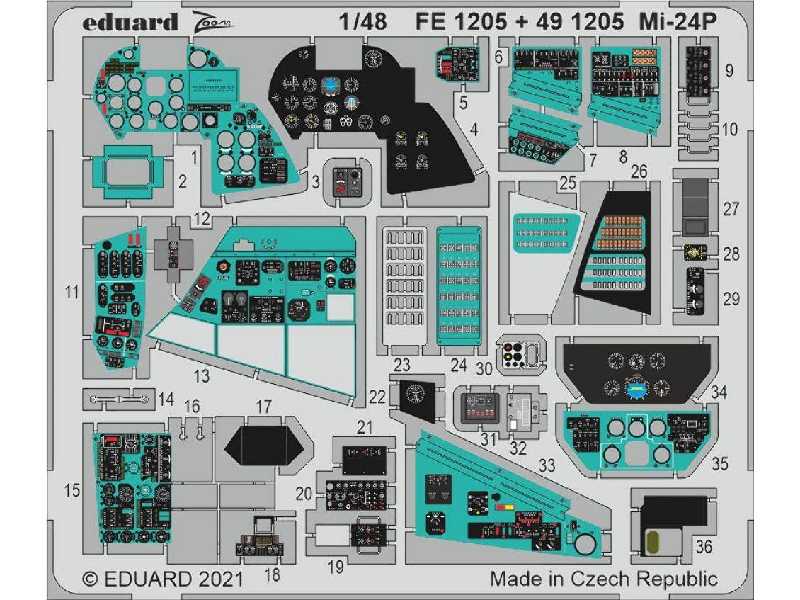 Mi-24P interior 1/48 - zdjęcie 1 Mi-24P interior 1/48 - zdjęcie 1