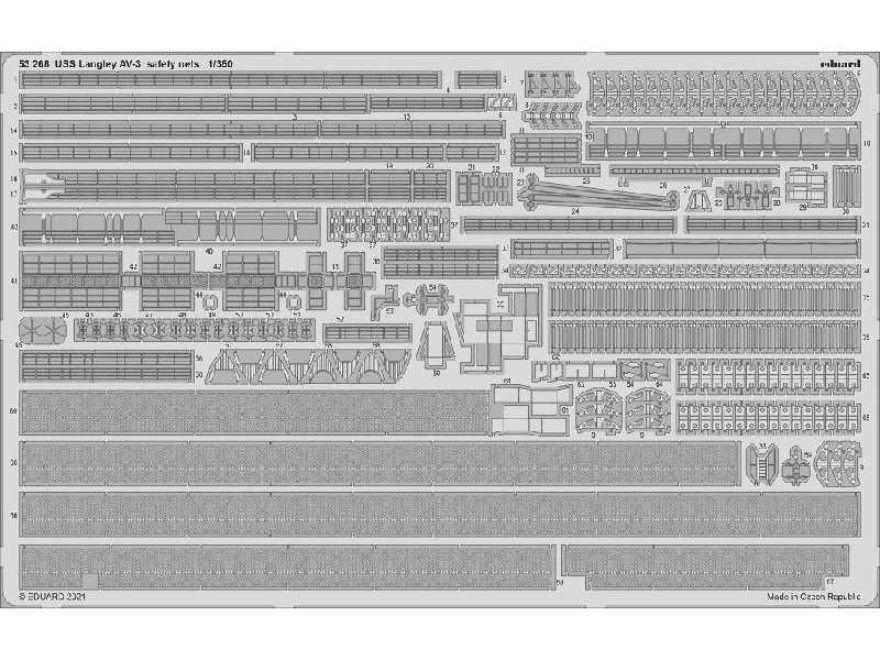 USS Langley AV-3 safety nets 1/350 - Trumpeter - zdjęcie 1