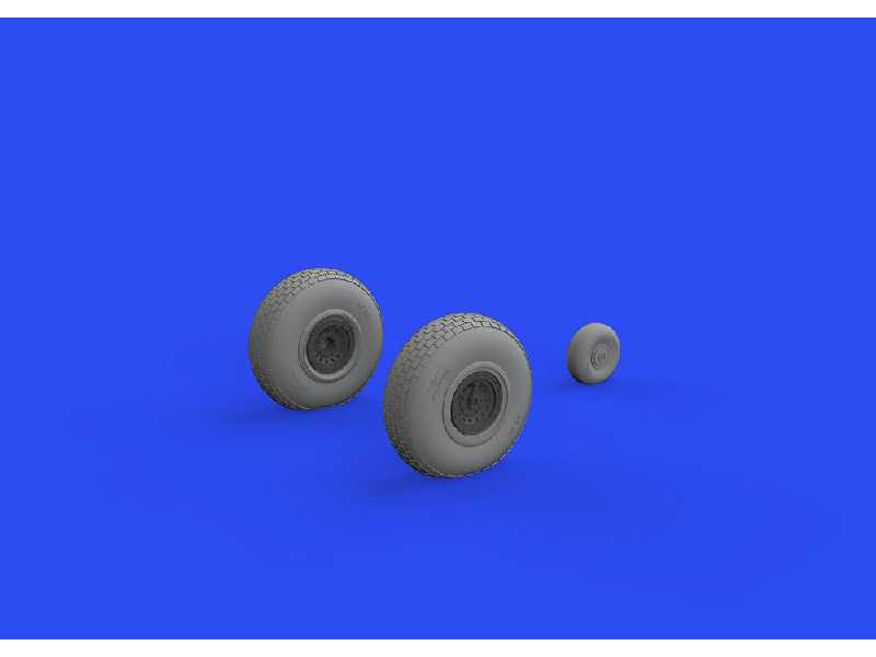 B-17 wheels block tread 1/48 - Hong Kong Models - zdjęcie 1 B-17 wheels block tread 1/48 - Hong Kong Models - zdjęcie 1