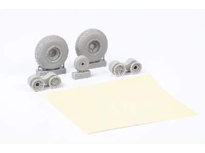 B-17 wheels block tread 1/48 - Hong Kong Models - zdjęcie 4