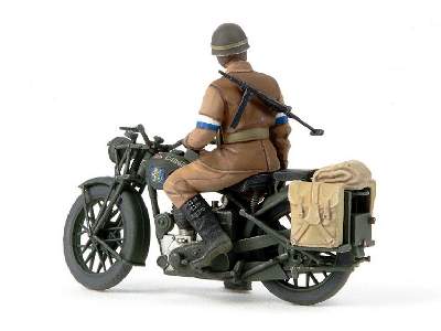 Figurki brytyjska żandarmeria z motocyklem BSA M20 - zdjęcie 3