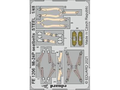 Mi-24P seatbelts STEEL 1/48 - zdjęcie 1