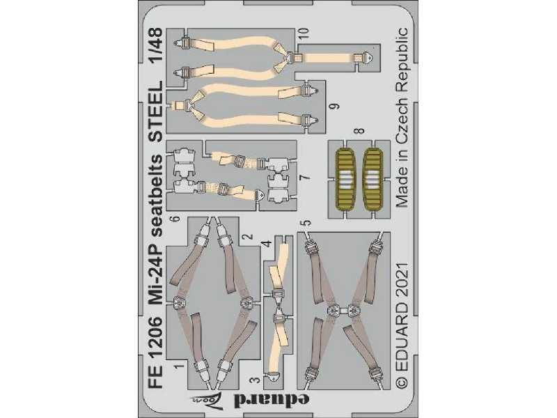 Mi-24P seatbelts STEEL 1/48 - zdjęcie 1 Mi-24P seatbelts STEEL 1/48 - zdjęcie 1