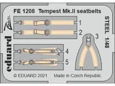 Tempest Mk. II seatbelts STEEL 1/48 - zdjęcie 1
