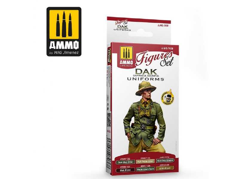 A.Mig 7038 DAK Uniforms (Afrika Korps) Figures Set - zdjęcie 1 A.Mig 7038 DAK Uniforms (Afrika Korps) Figures Set - zdjęcie 1