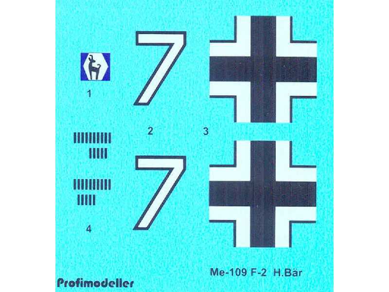 H.Bar Me-109 F-2 - zdjęcie 1 H.Bar Me-109 F-2 - zdjęcie 1
