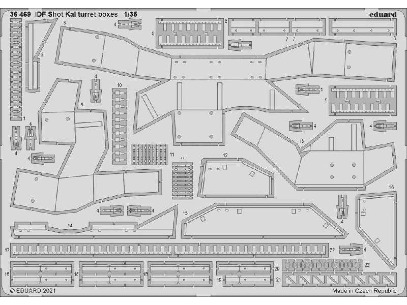 IDF Shot Kal turret boxes 1/35 - Amusing Hobby - zdjęcie 1