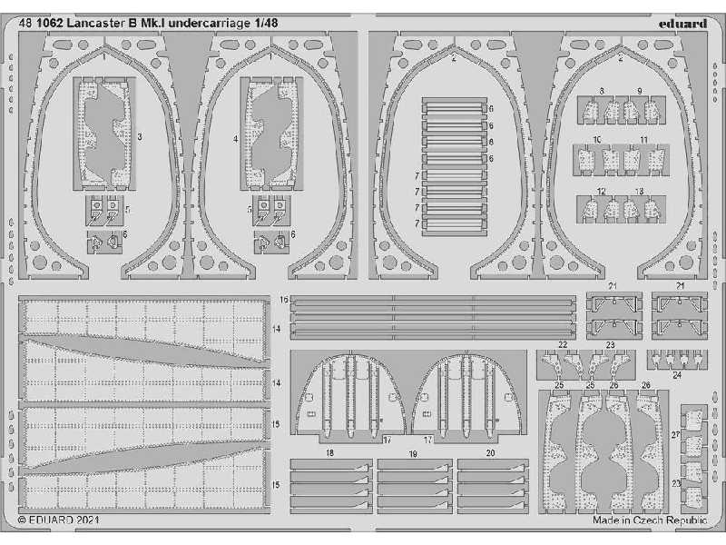 Lancaster B Mk. I undercarriage 1/48 - zdjęcie 1