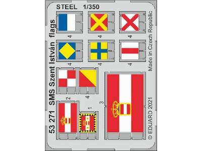SMS Szent István flags STEEL 1/350 - zdjęcie 1