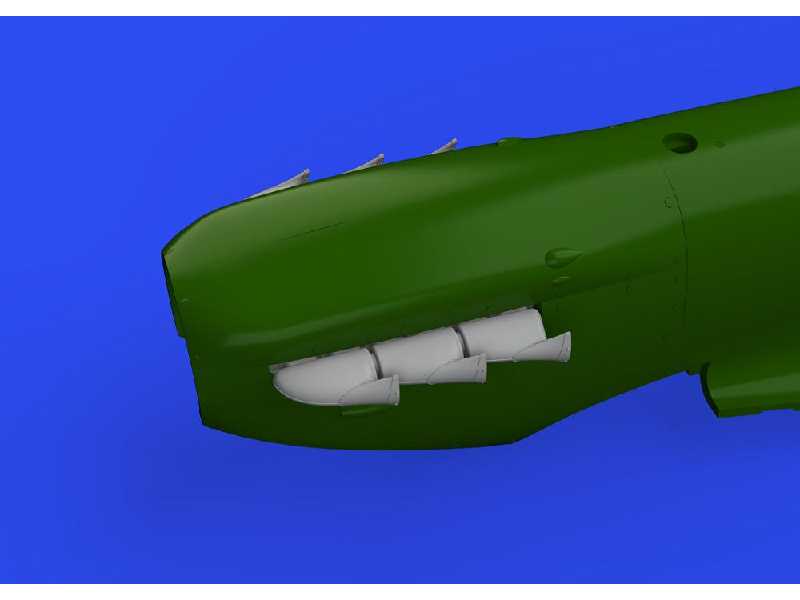 Spitfire Mk. V three-stacks exhausts fishtail 1/48 - Eduard - zdjęcie 1 Spitfire Mk. V three-stacks exhausts fishtail 1/48 - Eduard - zdjęcie 1