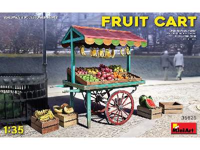 Stragan z owocami - wózek - zdjęcie 1