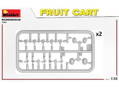 Stragan z owocami - wózek - zdjęcie 3