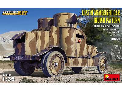 Samochód panerny Austin wzór indyjski w sł. brytyjskiej wnętrze - zdjęcie 1