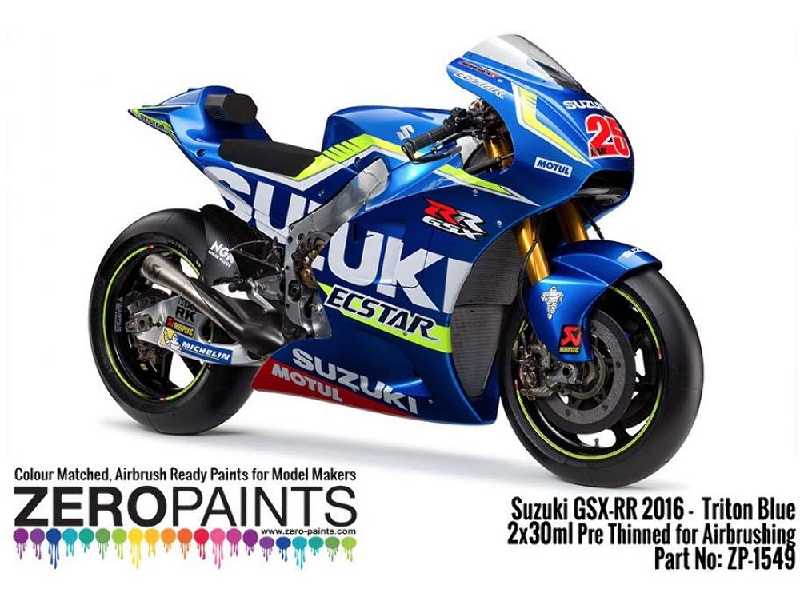 1549 Suzuki Gsx-rr 2016 - Triton Blue Paint Set - zdjęcie 1