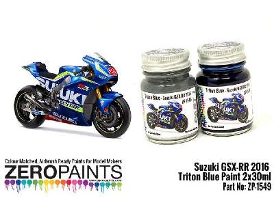 1549 Suzuki Gsx-rr 2016 - Triton Blue Paint Set - zdjęcie 2