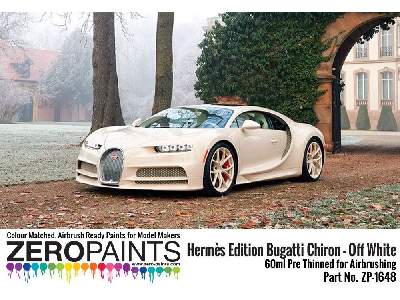 1648 Herme&#768;s Edition Bugatti Chiron Off White - zdjęcie 2