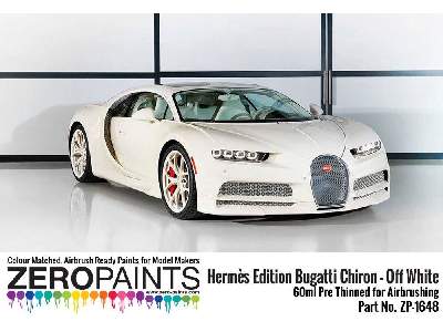 1648 Herme&#768;s Edition Bugatti Chiron Off White - zdjęcie 3