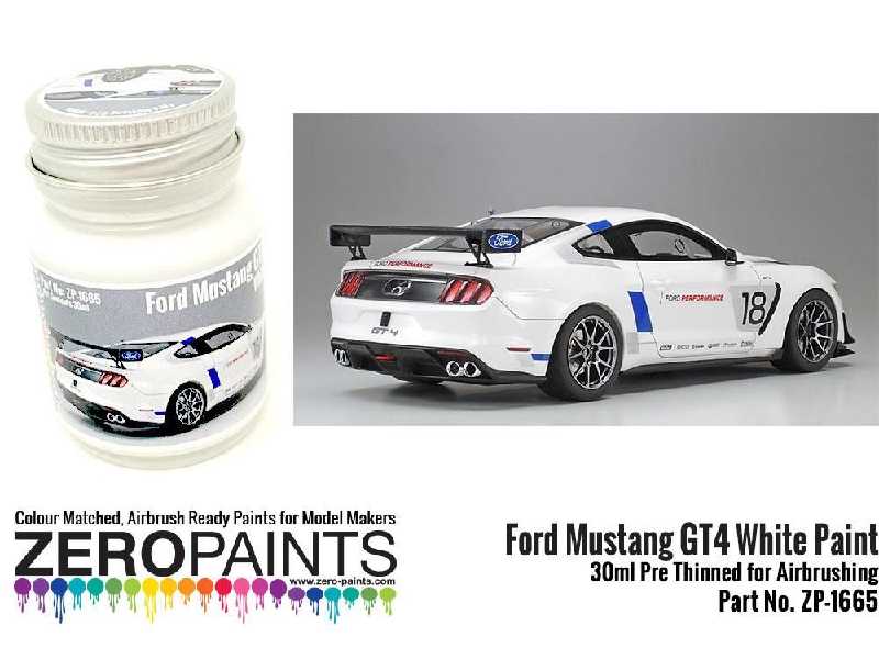 1665 Ford Mustang Gt4 White - zdjęcie 1 1665 Ford Mustang Gt4 White - zdjęcie 1