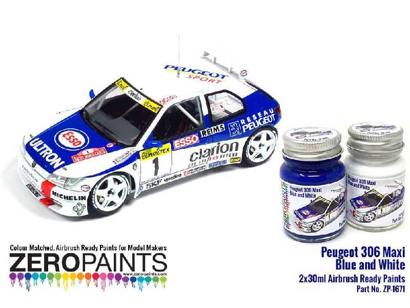 1671 Peugeot 306 Maxi 1996 Rally Monte Carlo Blue/White Paint Se - zdjęcie 1 1671 Peugeot 306 Maxi 1996 Rally Monte Carlo Blue/White Paint Se - zdjęcie 1