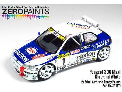 1671 Peugeot 306 Maxi 1996 Rally Monte Carlo Blue/White Paint Se - zdjęcie 4