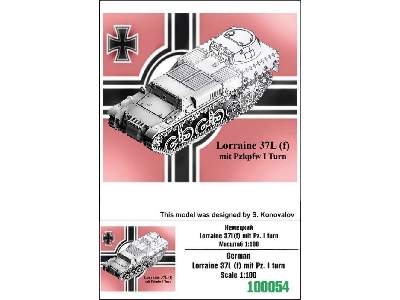 German Lorraine 37l(F) Pzkpfw I Turn - zdjęcie 1