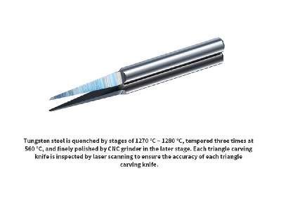 Ts-01 Tungsten Steel Triangle Carving Knife - zdjęcie 1