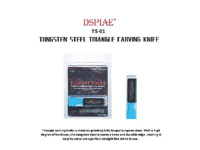 Ts-01 Tungsten Steel Triangle Carving Knife - zdjęcie 2