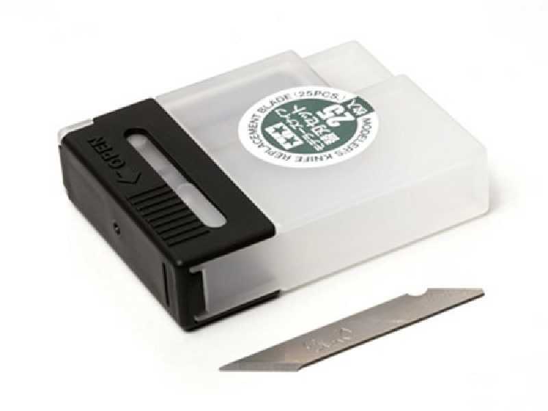 Ostrza do noża Tamiya Craft Knife - 25 szt. - zdjęcie 1 Ostrza do noża Tamiya Craft Knife - 25 szt. - zdjęcie 1