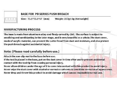 At-pr Base For Pb Series Push Broach - zdjęcie 5