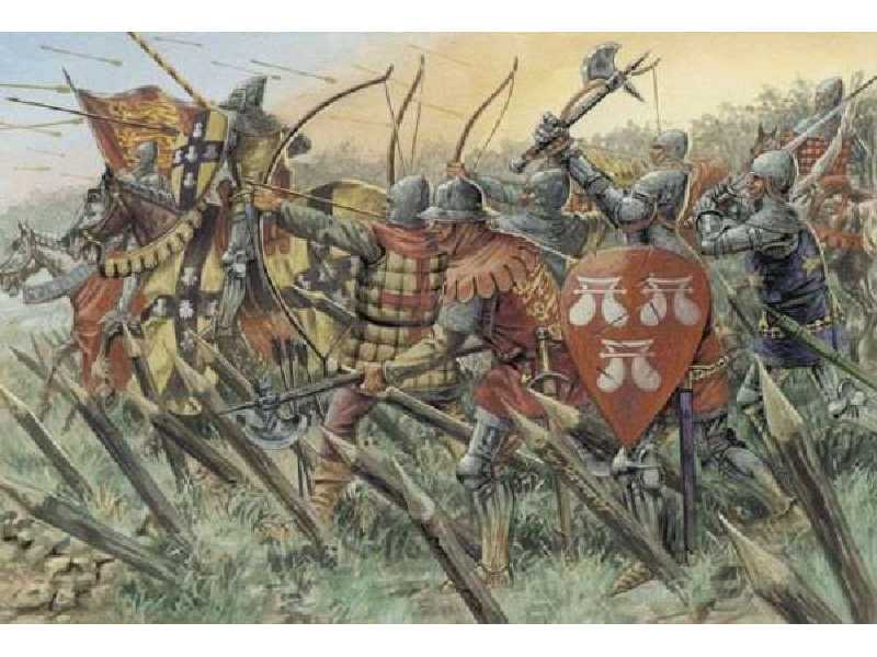 Angielscy rycerze i łucznicy - Wojna 100-letnia - zdjęcie 1 Angielscy rycerze i łucznicy - Wojna 100-letnia - zdjęcie 1
