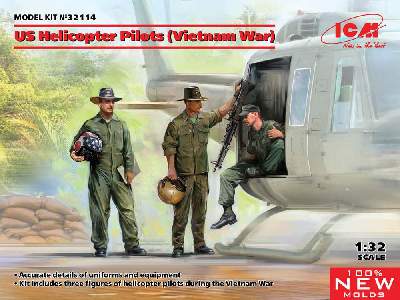 Amerykańscy piloci śmigłowca - Wietnam - zdjęcie 1