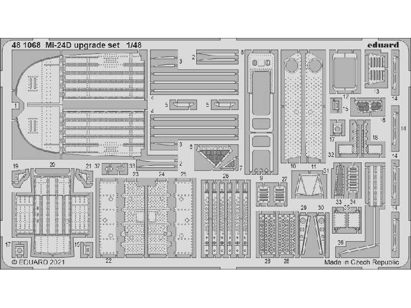 Mi-24D upgrade set 1/48 - zdjęcie 1 Mi-24D upgrade set 1/48 - zdjęcie 1