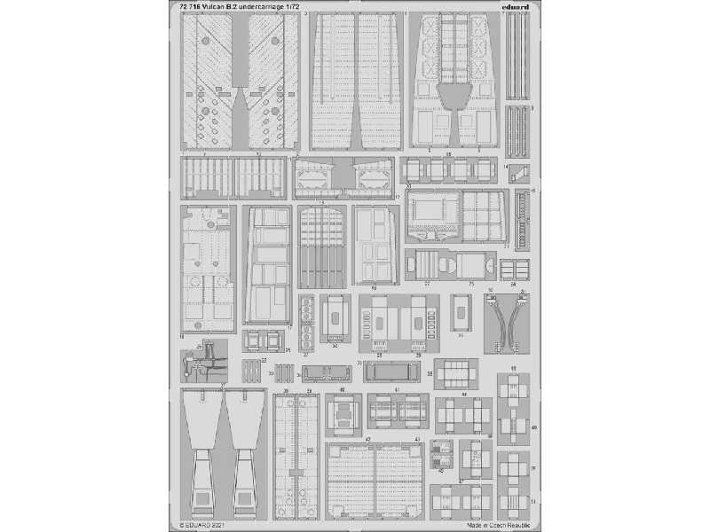 Vulcan B.2 undercarriage 1/72 - zdjęcie 1