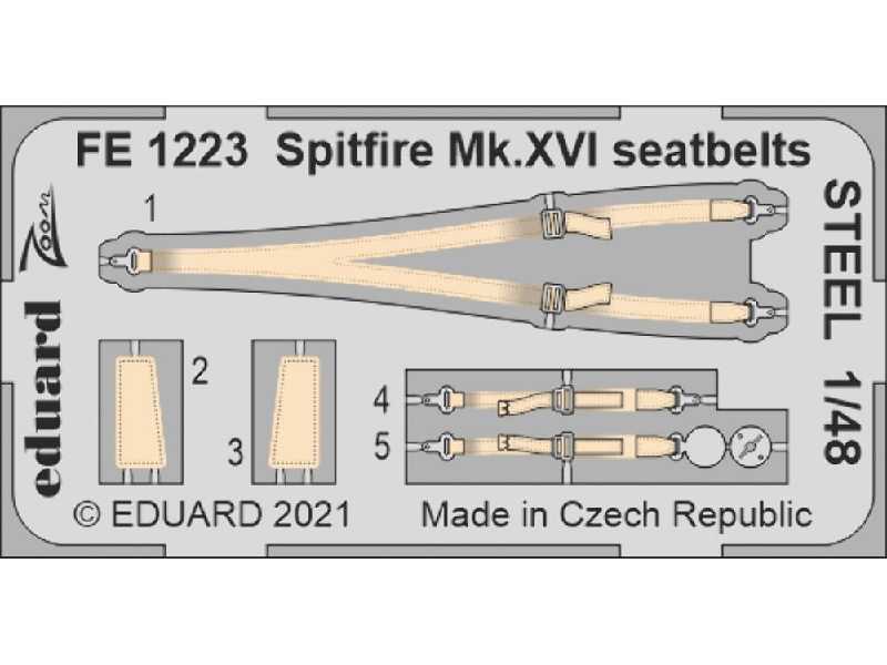 Spitfire Mk. XVI seatbelts STEEL 1/48 - zdjęcie 1