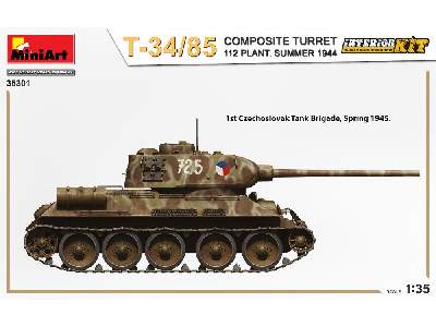 T-34/85 z kompozytową wieżą fabryka 112 lato 1944 z wnątrzem - zdjęcie 5