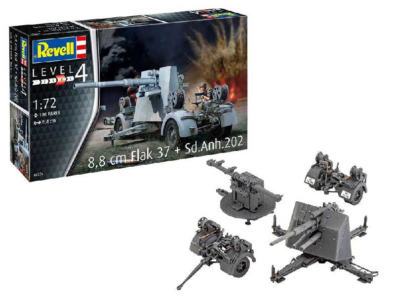 8,8 cm Flak 37 + Sd.Anh.202 - zdjęcie 1 8,8 cm Flak 37 + Sd.Anh.202 - zdjęcie 1