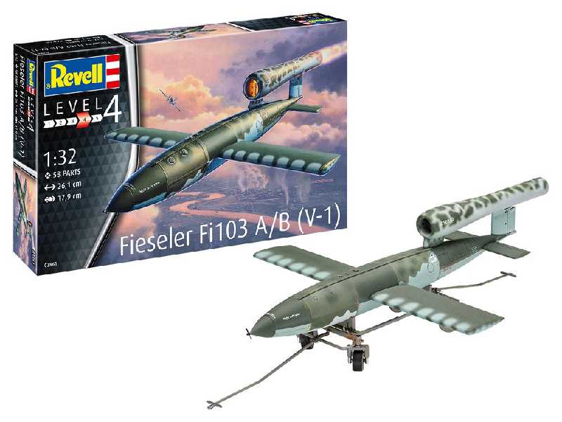 Fieseler Fi103 V-1 - zestaw podarunkowy - zdjęcie 1 Fieseler Fi103 V-1 - zestaw podarunkowy - zdjęcie 1