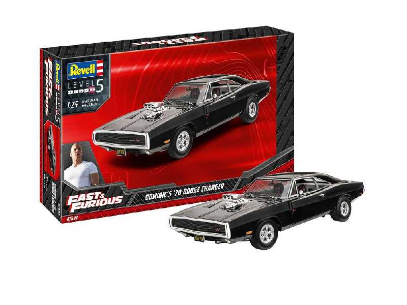 Fast &amp; Furious - Dominics 1970 Dodge Charger - zestaw podaru - zdjęcie 1