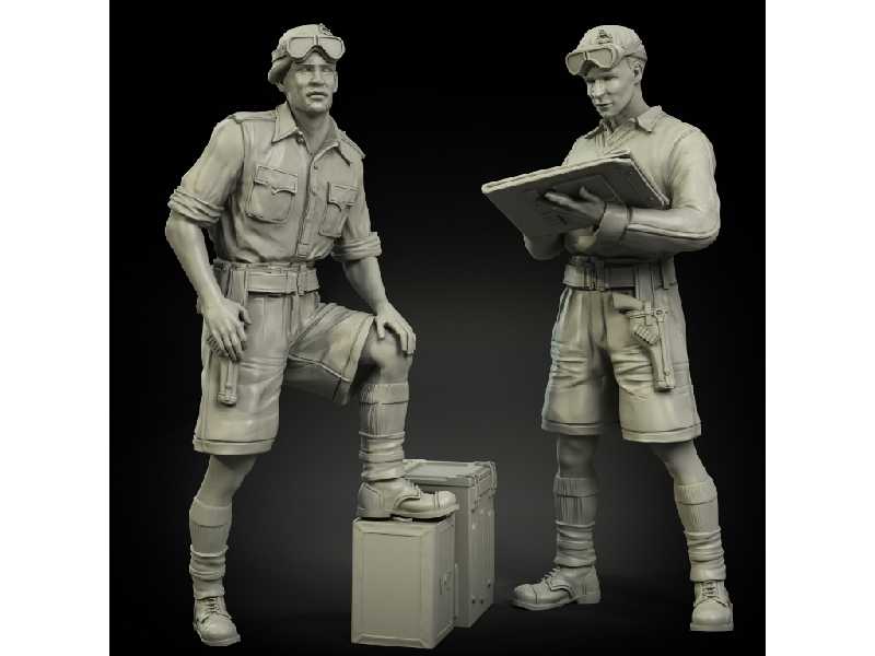 British Rac Officers North Africa Set - zdjęcie 1 British Rac Officers North Africa Set - zdjęcie 1