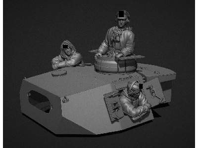 German Winter Turret Crew (Pziii & Pziv Tanks) - zdjęcie 2