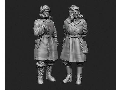 Soviet Tank Officers In Sheepskin Coat Set - zdjęcie 1